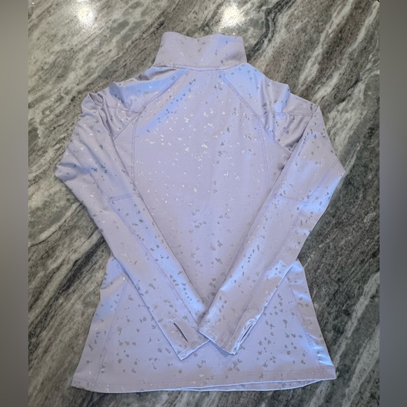 Under Armour ColdGear Cozy Shimmer 1/2 Zip Lilac Jacket Size Small - Picture 6 of 6